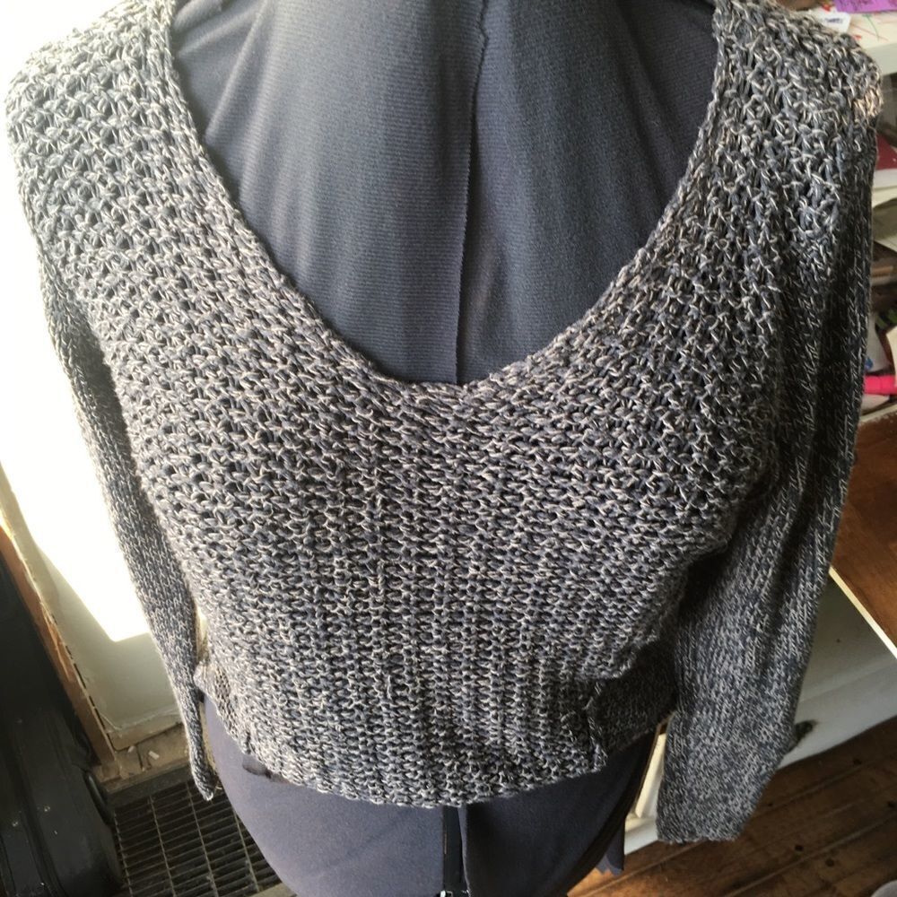 Anthro RD Style loose weave acrylic/cotton sweater